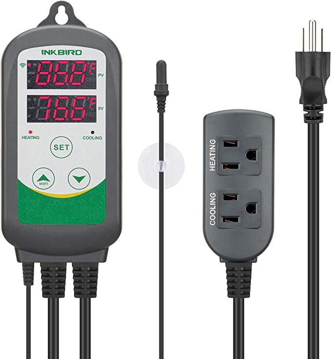 Inkbird Thermostat numérique ITC-308-WIFI – Thermostat de chauffage et de  refroidissement pour aquarium ou terrarium avec sonde – Abc Aqua + inc.